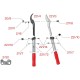 Sekator dwuręczny 90cm FELCO 221-90, Schemat części zamiennych