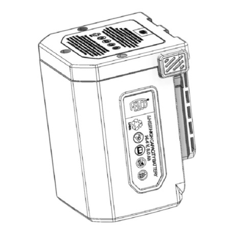Bateria Li-lon 3.1Ah do sekatora FELCO 834 (834/5)