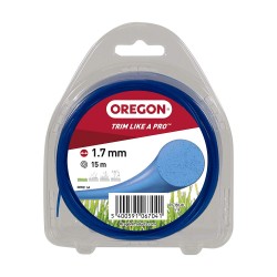 Żyłka tnąca Oregon Colored Line niebieska - 1,7mm x 15m (okrągła)